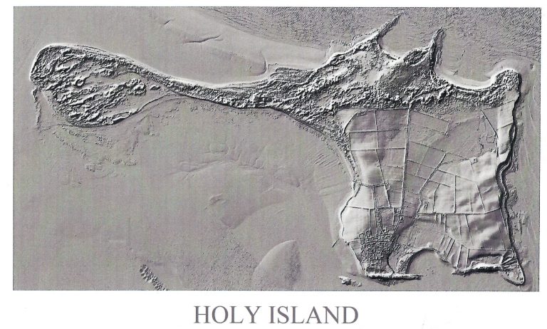Lidar images of Holy Island