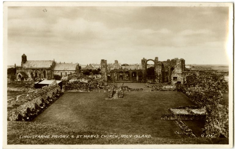 Postcard “Lindisfarne Priory & St Mary’s Church”